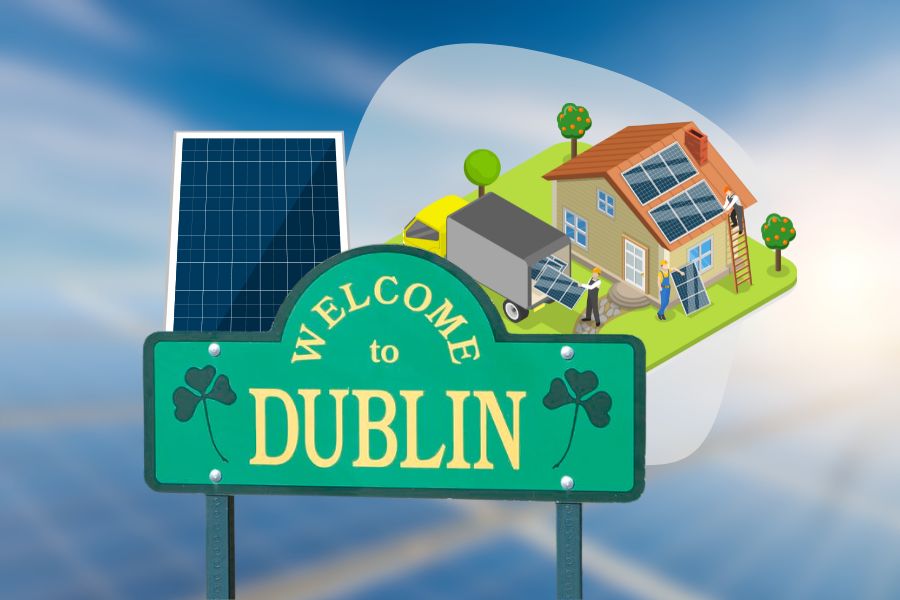 Concept of Dublin's Solar Panel Market