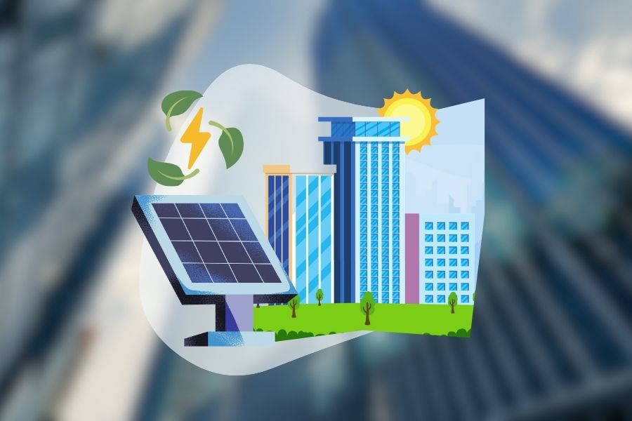 Concept of Solar Panels for Businesses in Ireland
