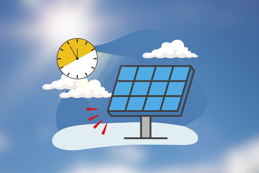 Concept of How Average Peak Sun Hours Affect Solar Efficiency
