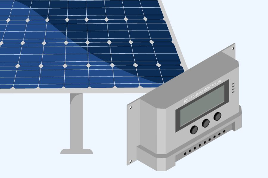 Solar charge controller and solar panel