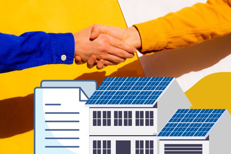 Concept of Solar Panel Lease Agreement